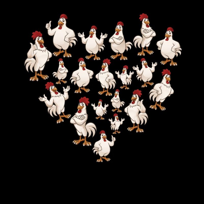 Herz Huhn Hühner