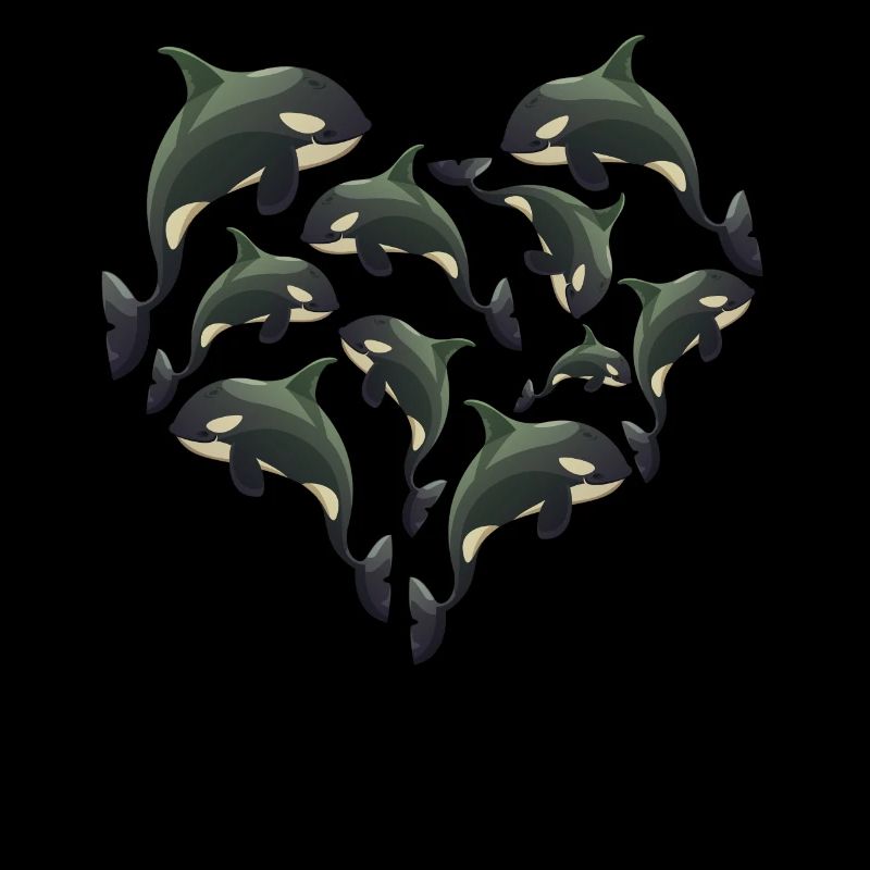 Herz Wal Orca Schwertwal