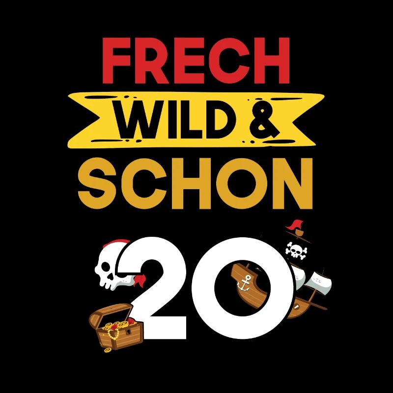 Geschenk 20 Jahre Geburtstag Pirat