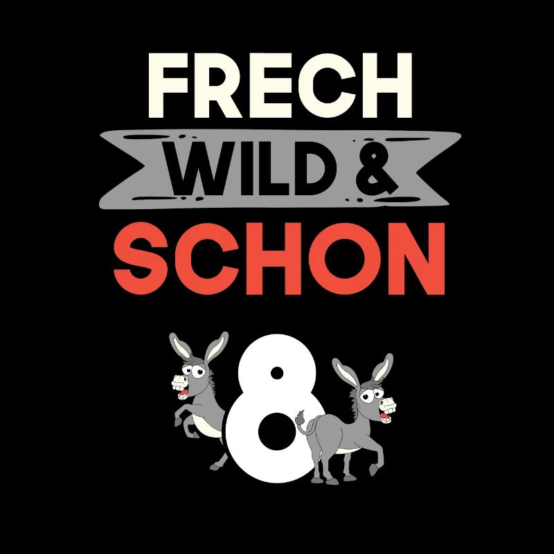 8 Jahre Geburtstag Junge Mädchen Esel