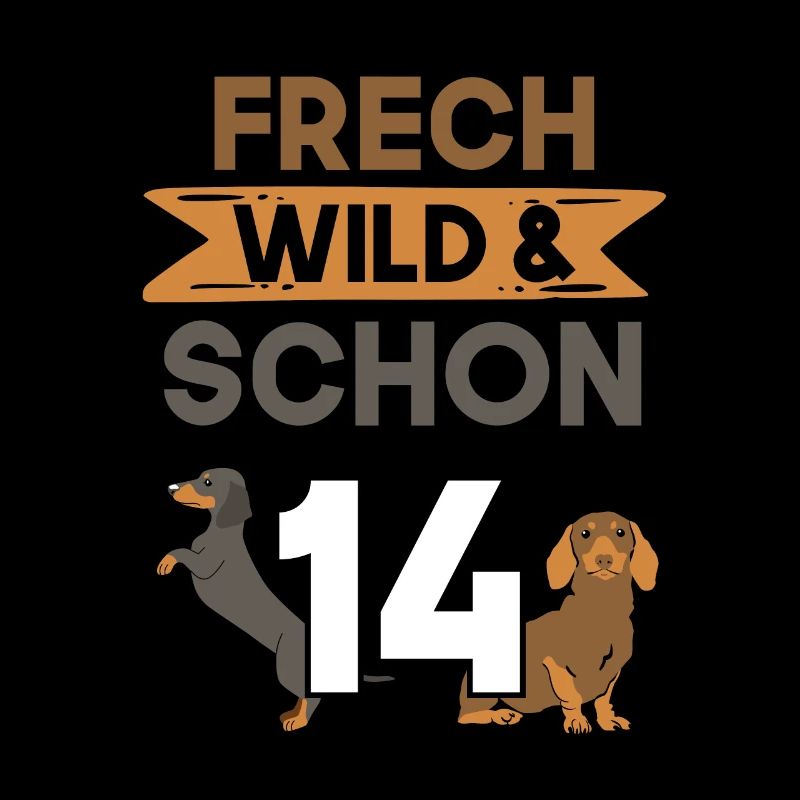 14 Jahre Geburtstag Junge Mädchen Dackel