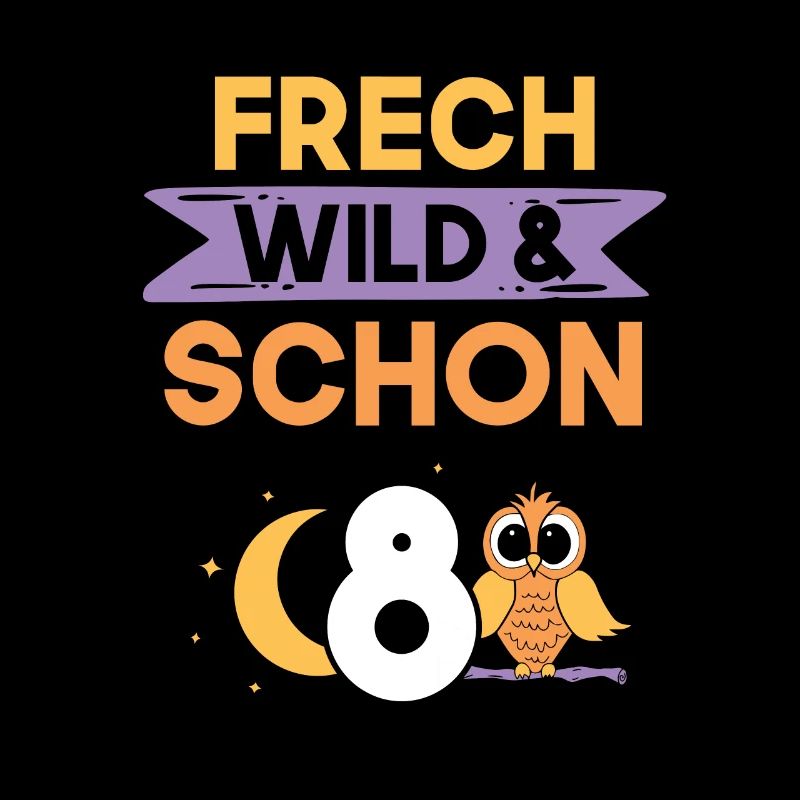 8 Jahre Geburtstag Junge Mädchen Eule