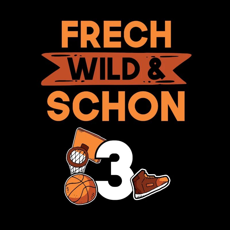 3 Jahre Geburtstag Junge Mädchen Basketball
