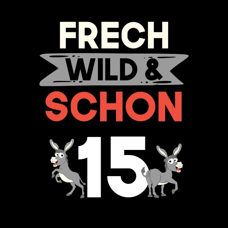 15 Jahre Geburtstag Junge Mädchen Esel