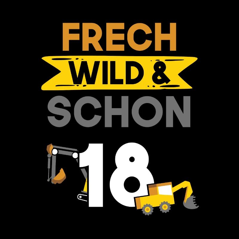 18 Jahre Geburtstag Bagger