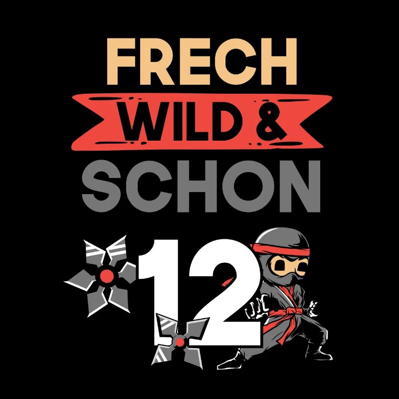 12 Jahre Geburtstag Junge Mädchen Ninja