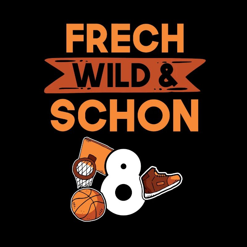 8 Jahre Geburtstag Junge Mädchen Basketball