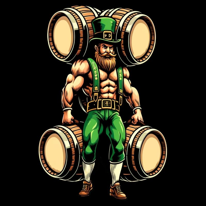 Starker Leprechaun (Irischer Kobold)