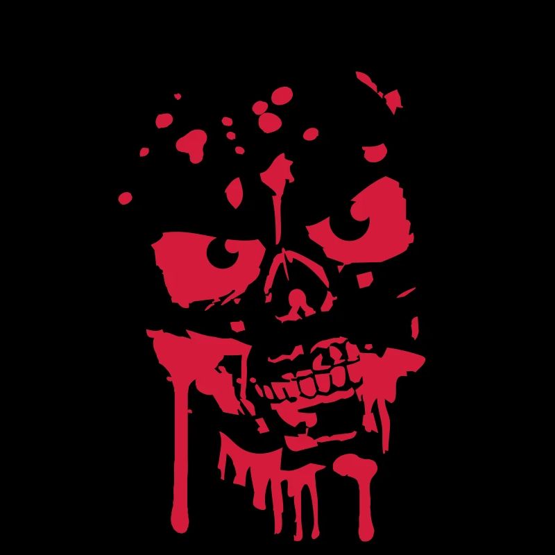 Schädel Kopf Totenkopf Blut Zombie