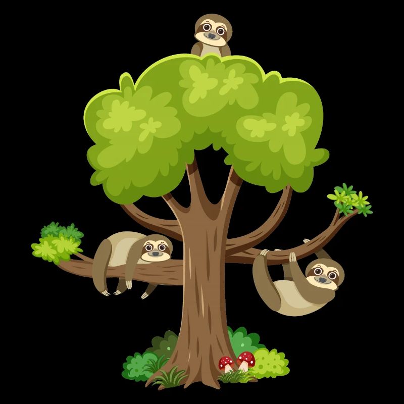 Faultier Baum