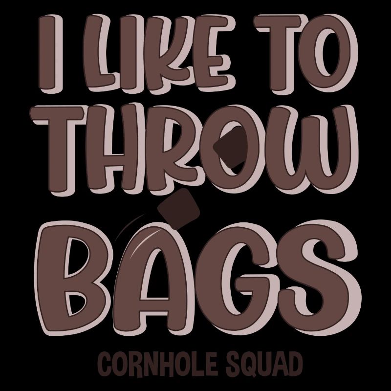 Sacs à lancer Ironic Quote Cornhole Player