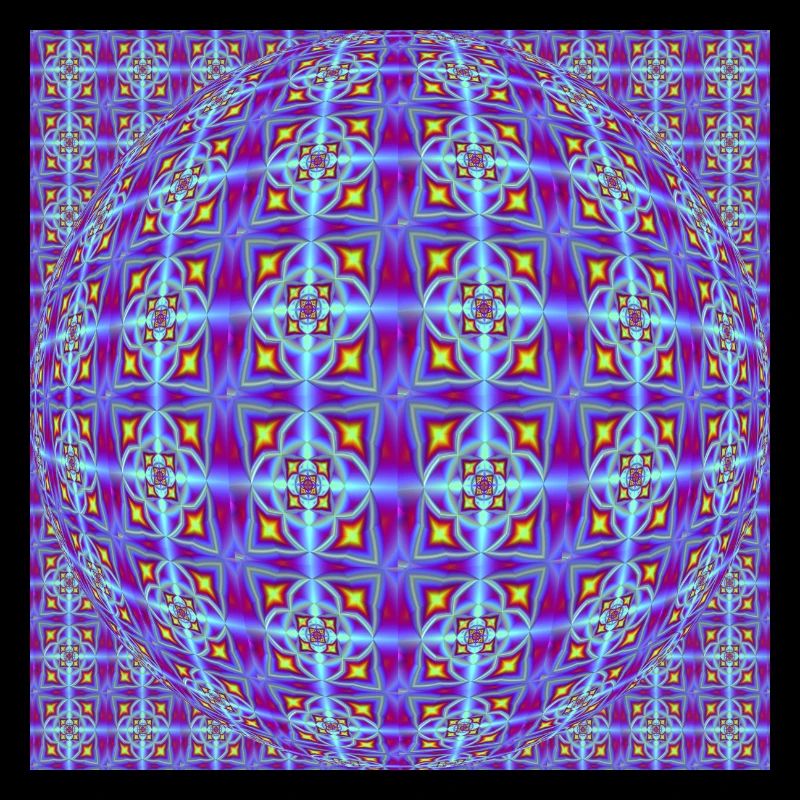 FRACTAL PATTERN LIGHT OP ART