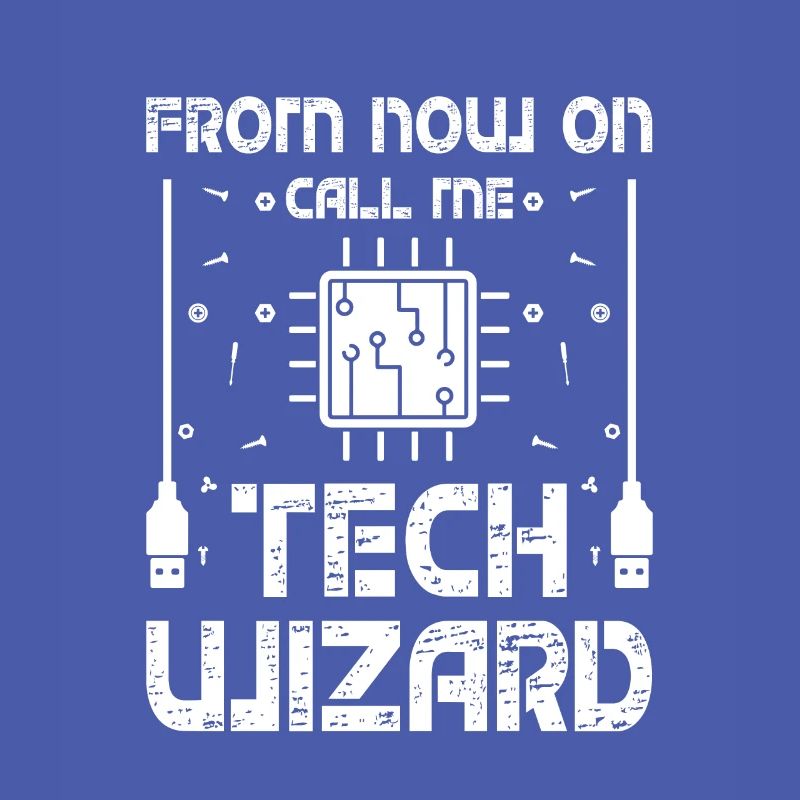 Call Me Tech Wizard Funny IT Support Computer