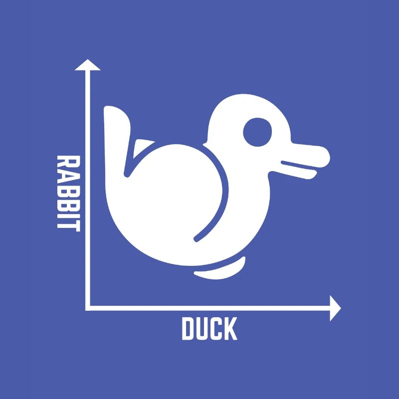 Rabbit Duck Graph Math Pun Schüler Lehrer Ostern
