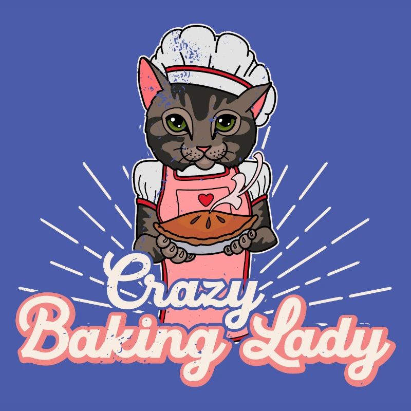 Baker Baking Rolls Sourdough Cat Saying