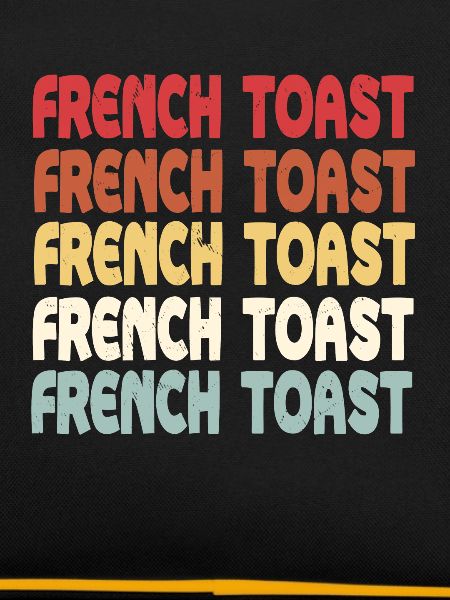 French Toast lettering
