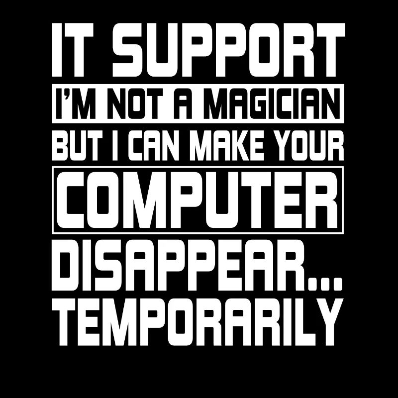 Lustiger IT Support Computeringenieur