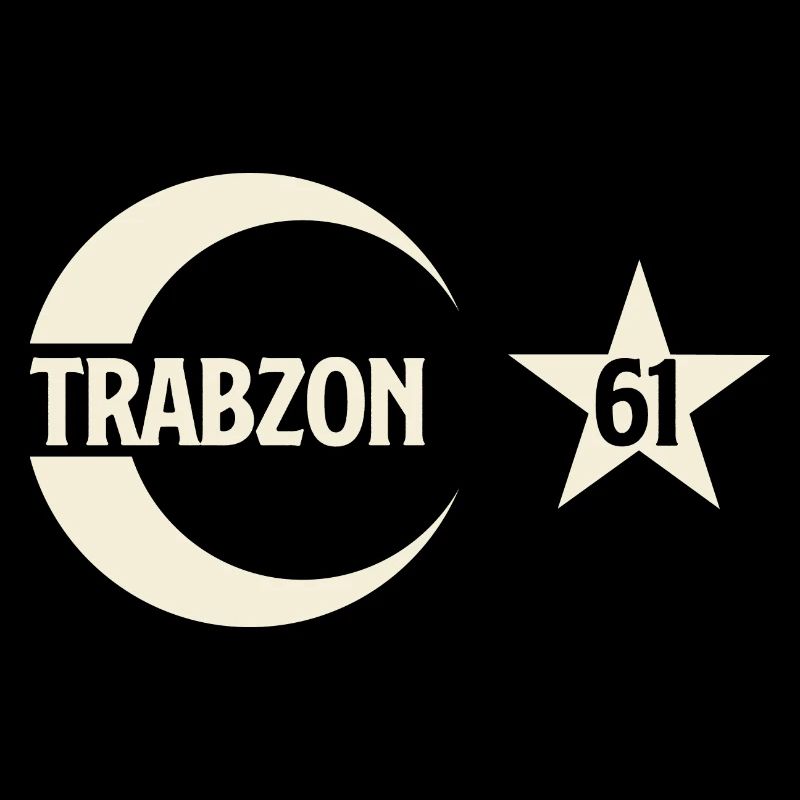 Trabzon 61 Crescent with star Trabzonlu Memleket