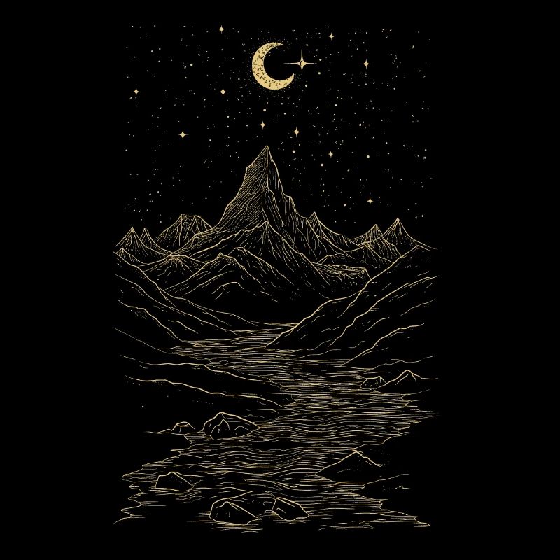 Golden moonlight