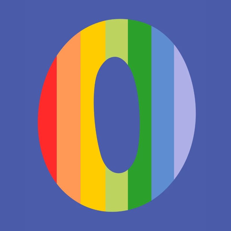 Buchstabe oder Regenbogen