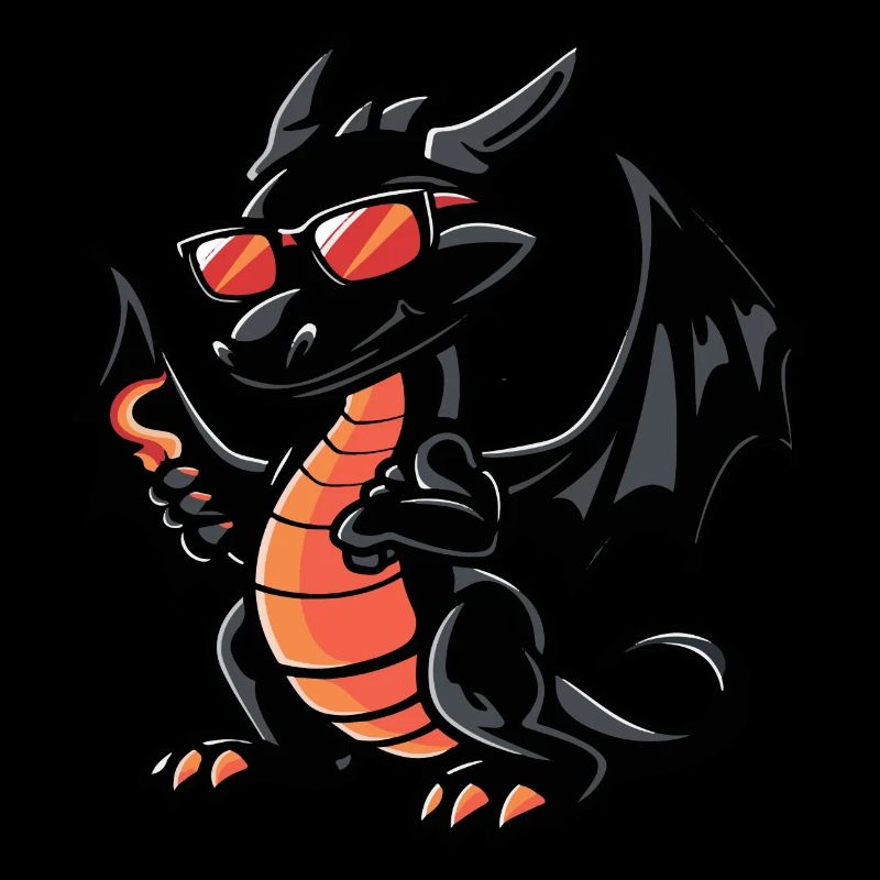 Drache Comic Cool