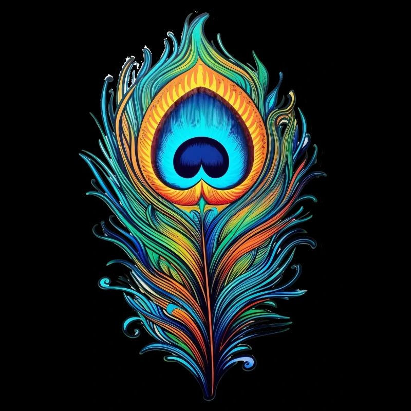 Plume de paon mystique