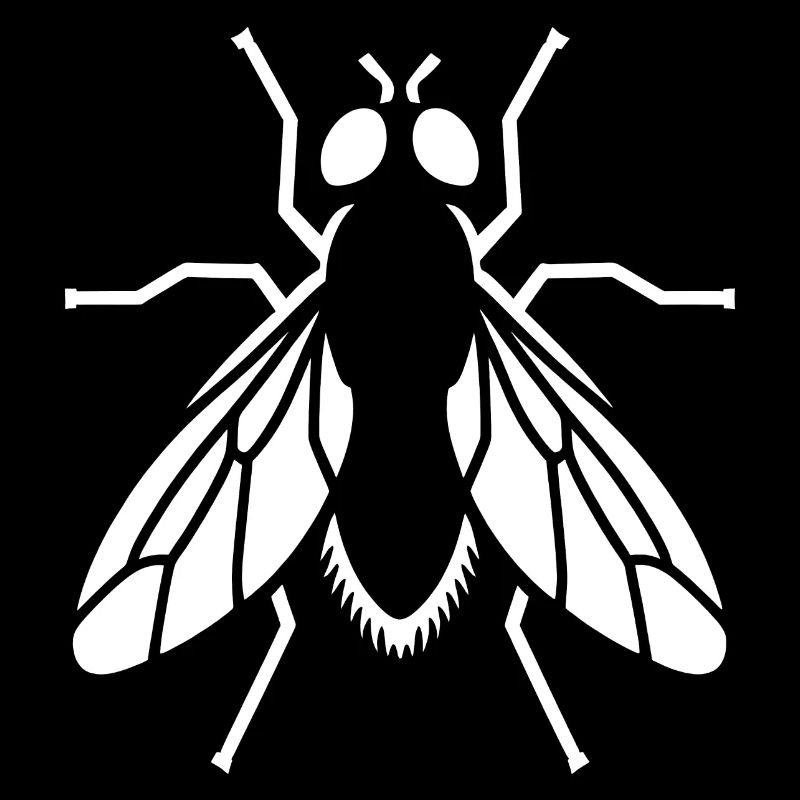 Bow Tie Insect Silhouette Minimalist Simple