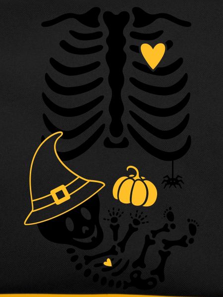 Maternity Skeleton Witch Hat