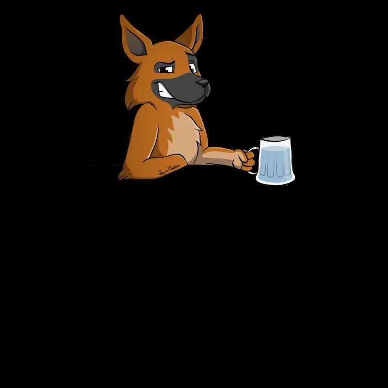 Trinken oder Fahren - Schäferhund