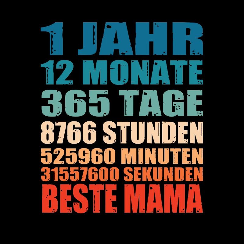 1 Jahre Beste Mama Spruch Muttertag Geschenk