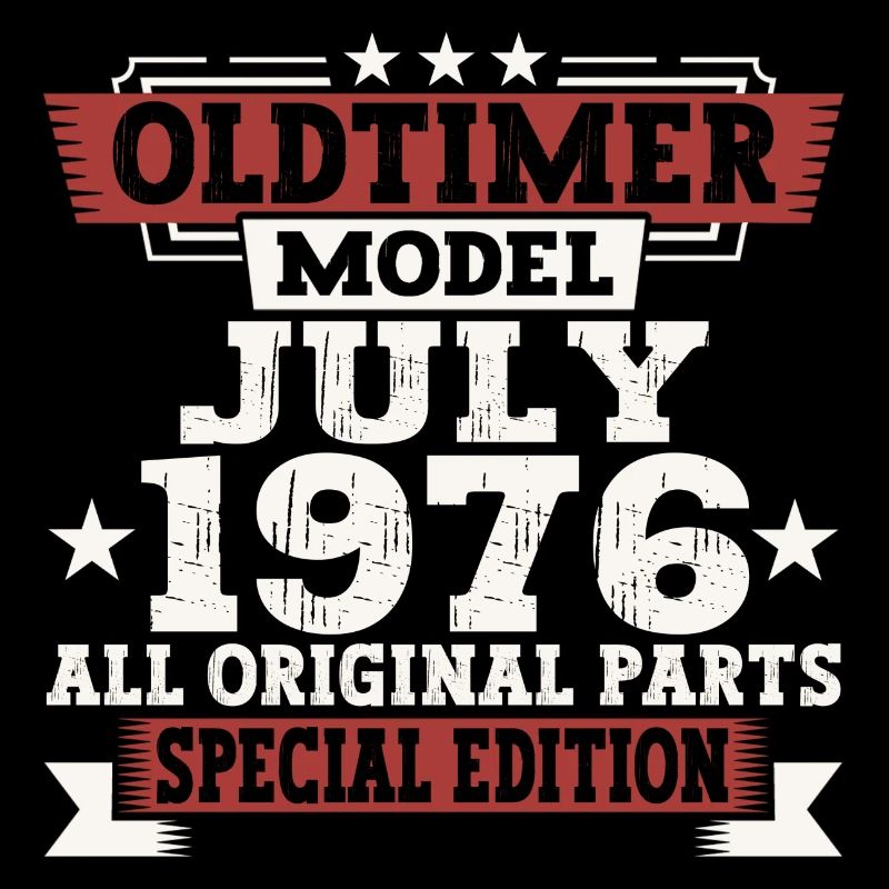 Oldtimer Juli 1976 46. Geburtstag Geschenk Herren