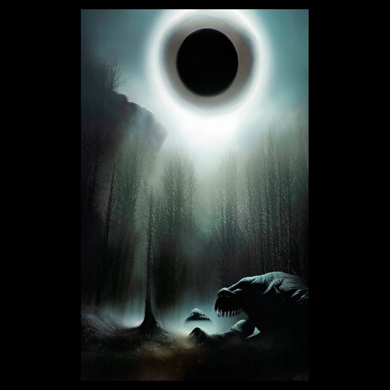 Creepy Horror Comic Alien sur une planète étrange terre