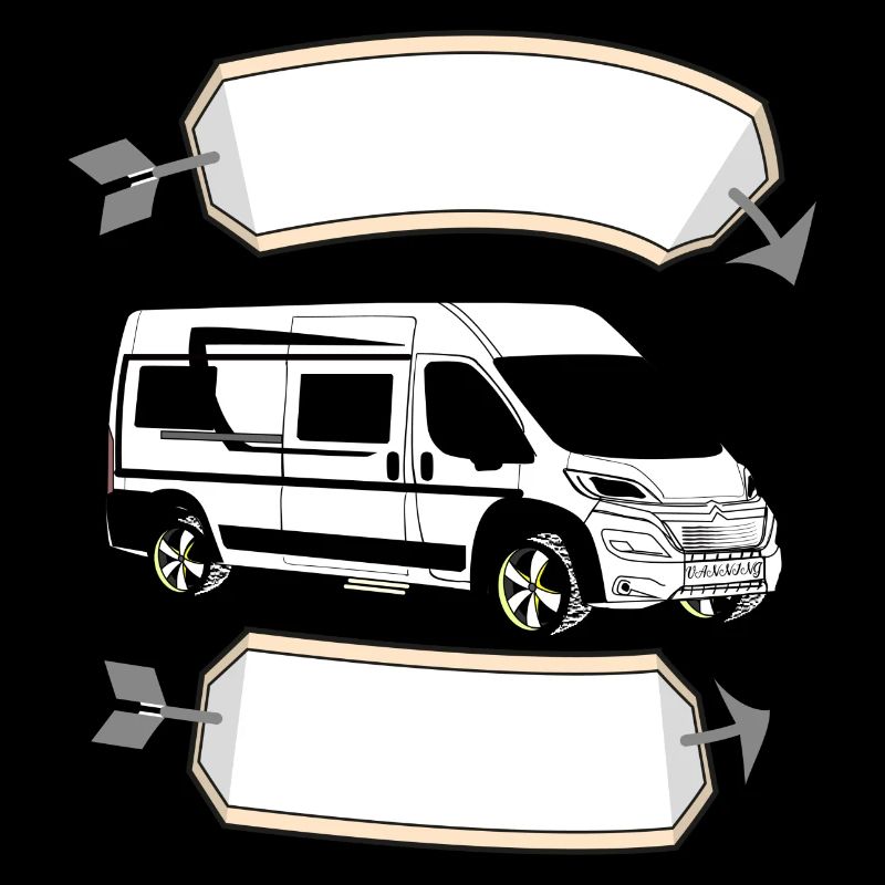 Van WS mit leerem Banner Pfeil