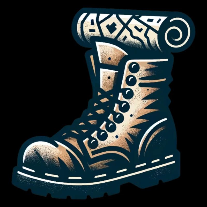 Explorer's Shoe with a Map