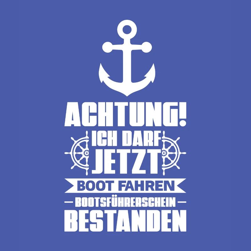 Boot Bootsführerschein Bootsfahrer Geschenk