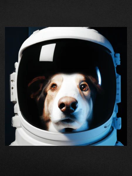 Dog in space