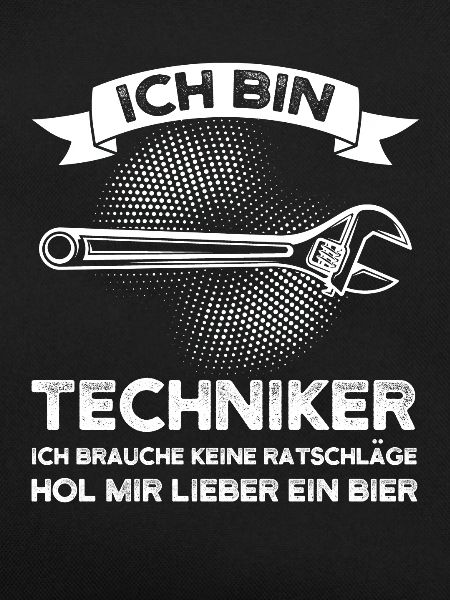 Techniker Bier Technik Geschenk