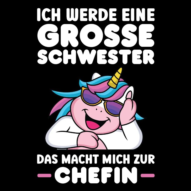 Große Schwester Einhorn Grosse Schwester Geschenk