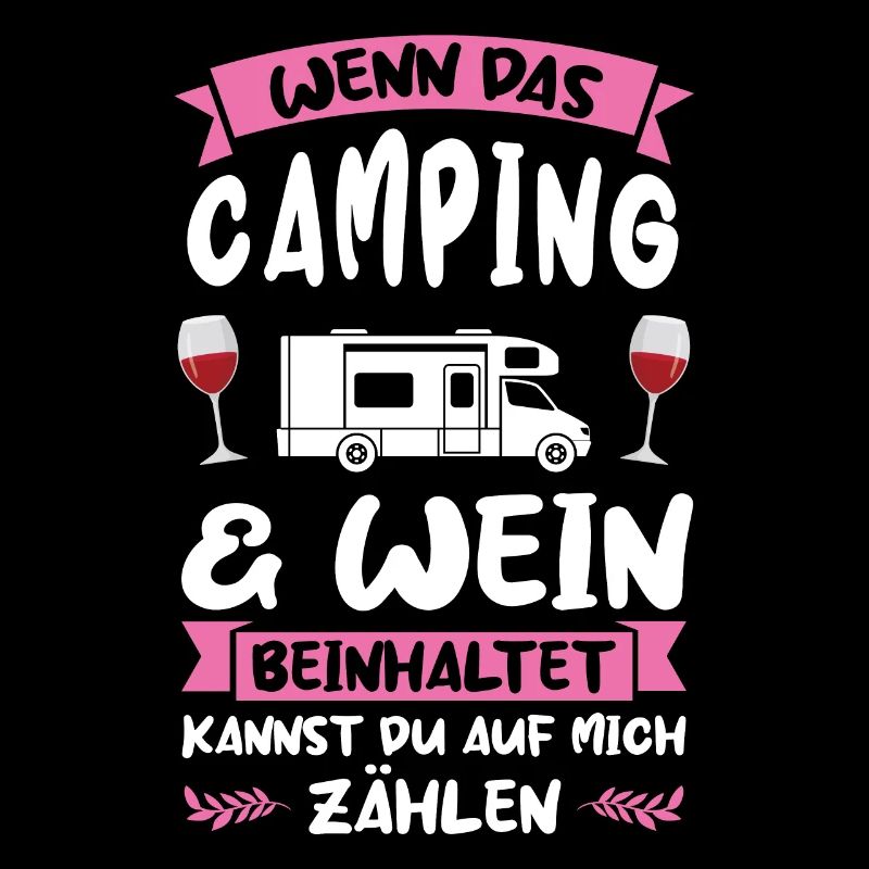 Campen Wein Campingplatz Geschenk