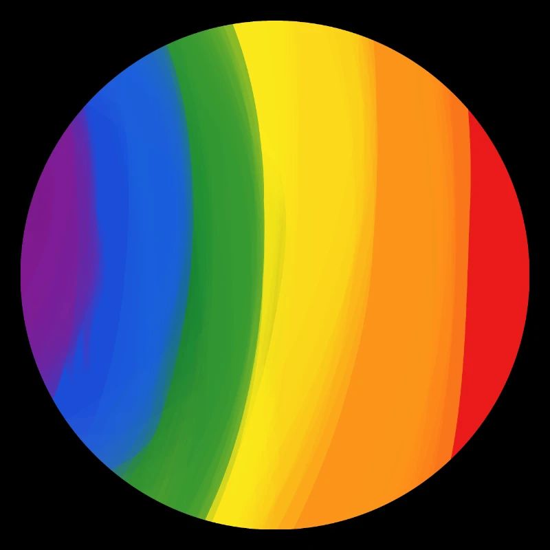 Couleurs de l’arc-en-ciel attrapé dans un cercle
