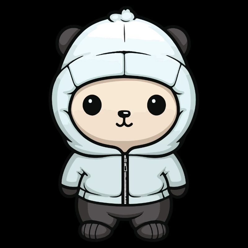 Polar Bear Winter Bear Comic Cute
