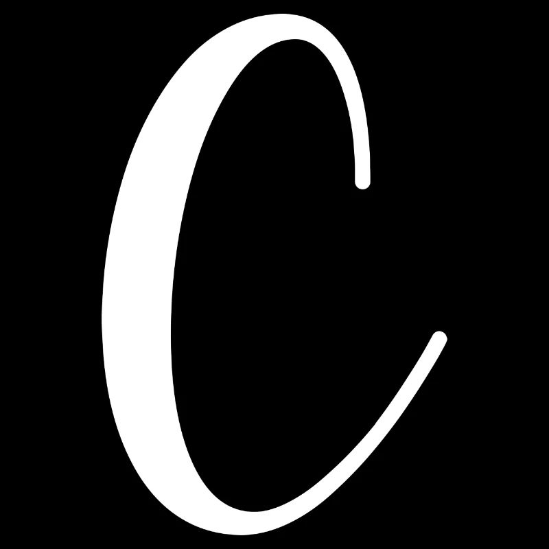 Calligraphie, initiale C
