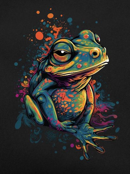Trippy Frog - Psychedelic Motif