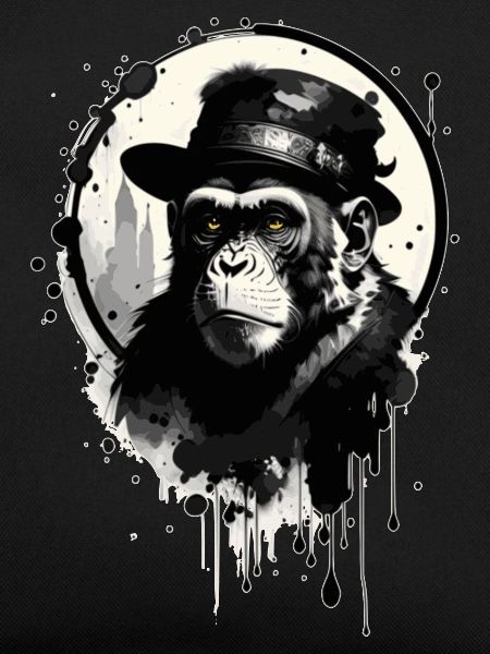 Monkey with hat