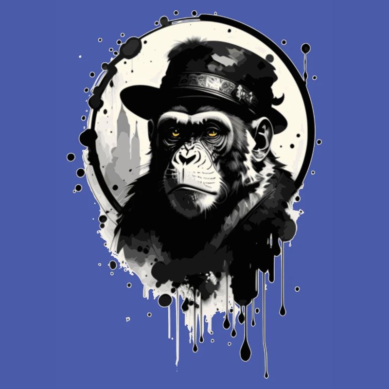 Affe mit Hut