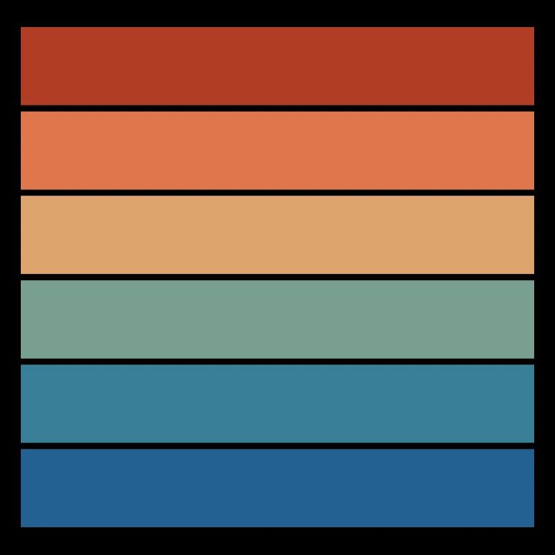 Retro Rainbow Rectangle Background Motif