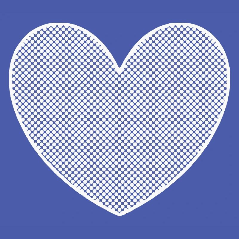white heart white dotted pattern dots gift