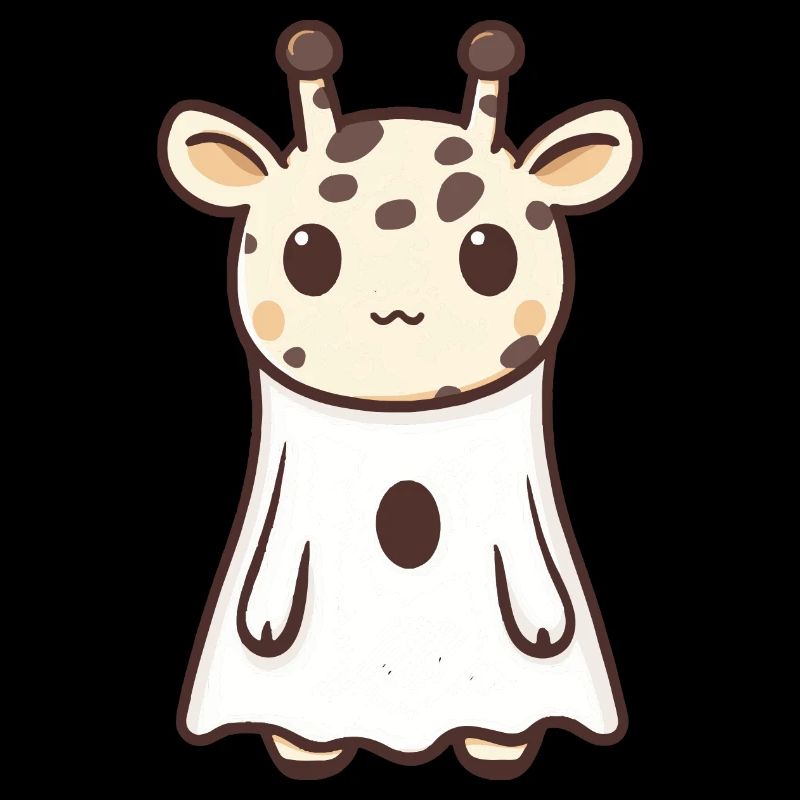 Giraffe Halloween Comic Geist