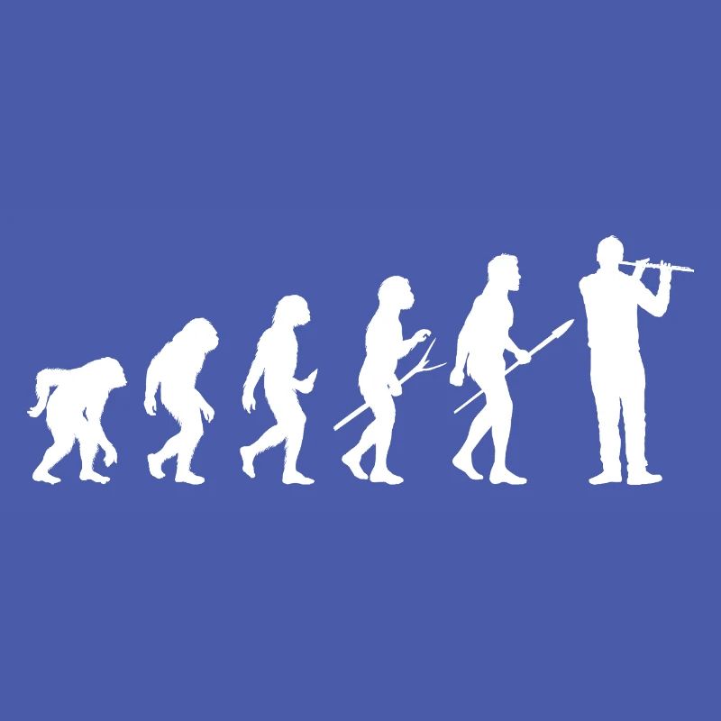 Flötist Evolution Querflöte