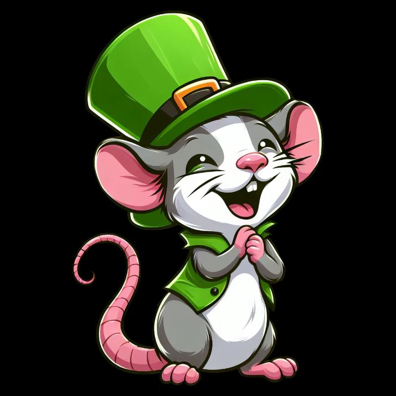 Rat mignon de la Saint-Patrick